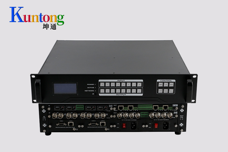 RGB Spectrum MediaWall 系列多屏处理器替换方案：坤通KTM-MIX-0808混合矩阵——拼接控制与信号分配的一体化解法