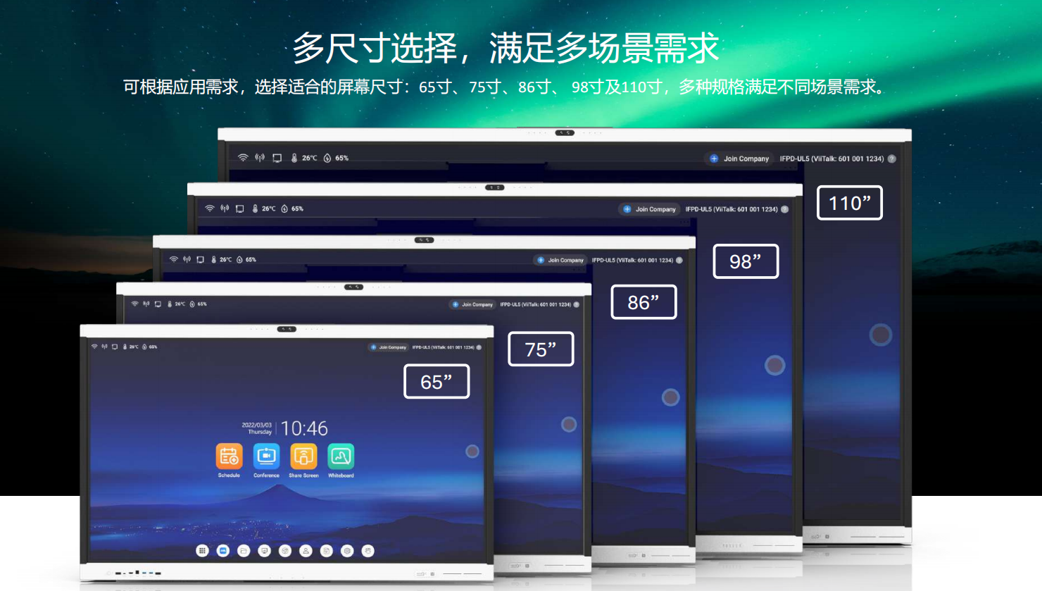 从65到110寸，维山会议平板全系列选购指南：选对尺寸更要选对系统