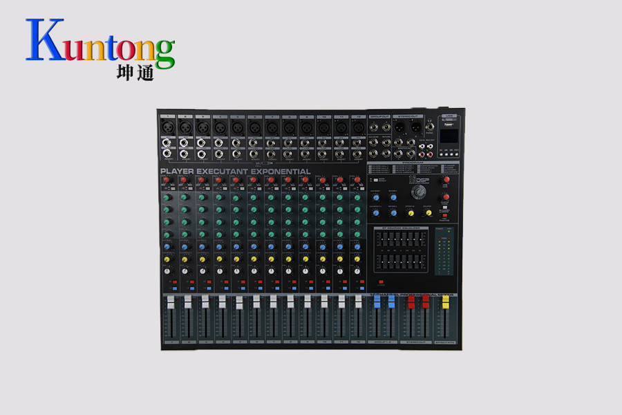 Kuntong坤通KTM-SMC-1222调音台——12路通道，中小会议室绰绰有余