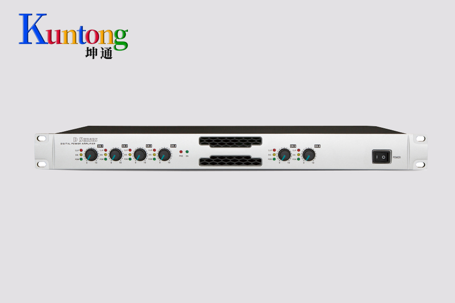 Kuntong坤通KTM-MPA-D6250 1U会议功放——六通道独立放大，一台顶六台