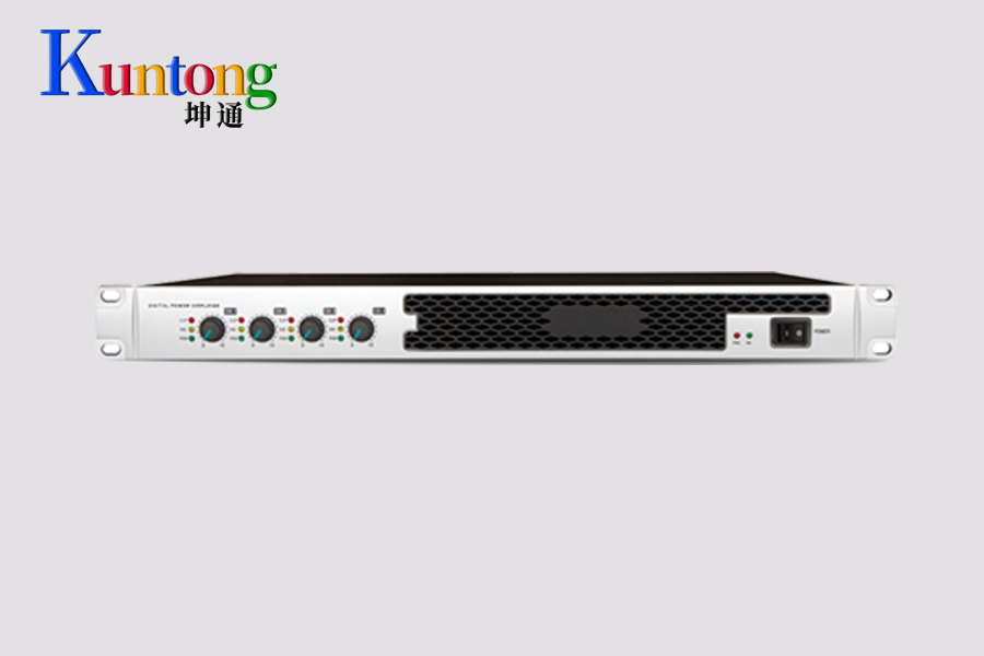 Kuntong坤通KTM-MPA-D4800 1U会议功放——四通道独立放大，一台功放推四支大功率音箱