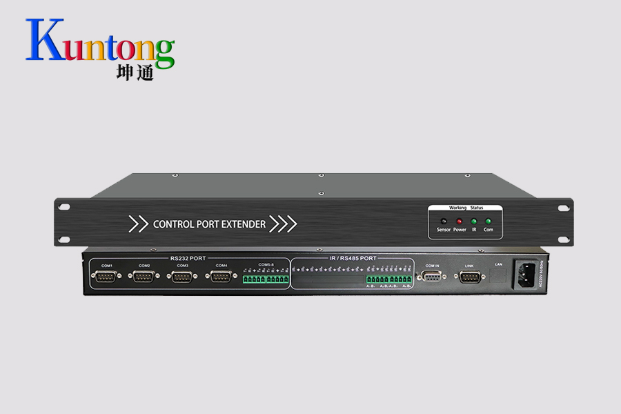 Kuntong坤通KTM-CCS-COM8 8路串口服务器——一台设备扩展8个串口，中控主机秒变“接口大户”